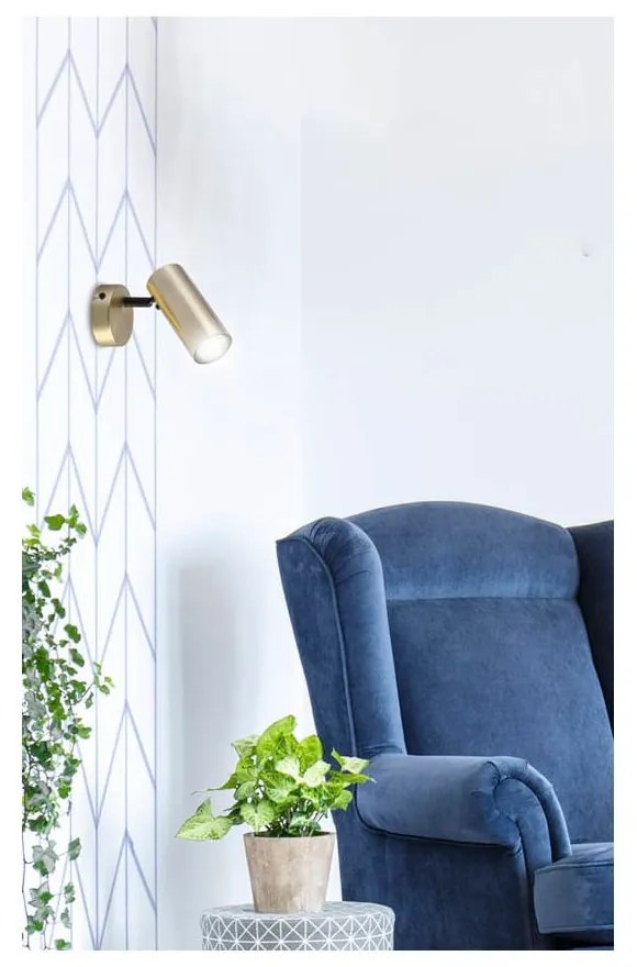 Aranyszínű fém spotlámpa 8x16 cm Colly – Candellux Lighting