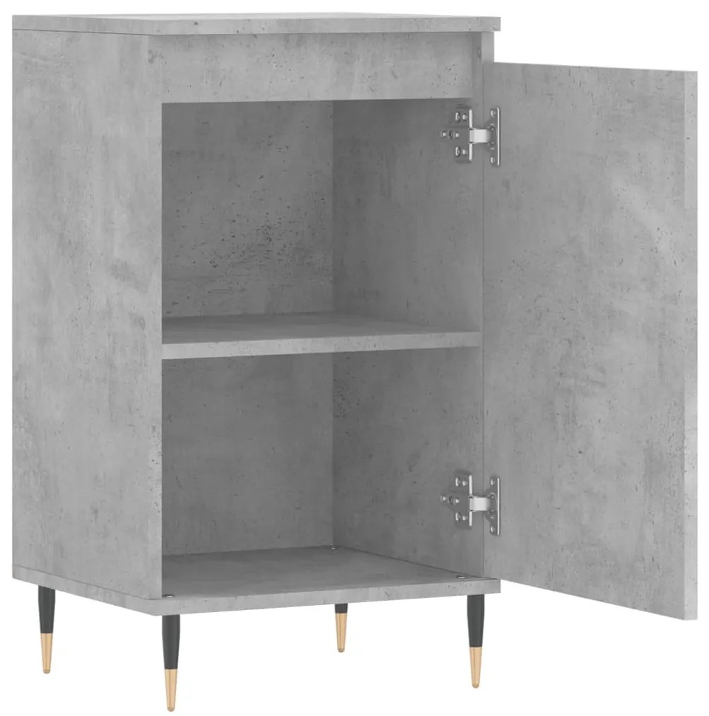 2 db betonszürke szerelt fa tálalószekrény 40 x 35 x 70 cm