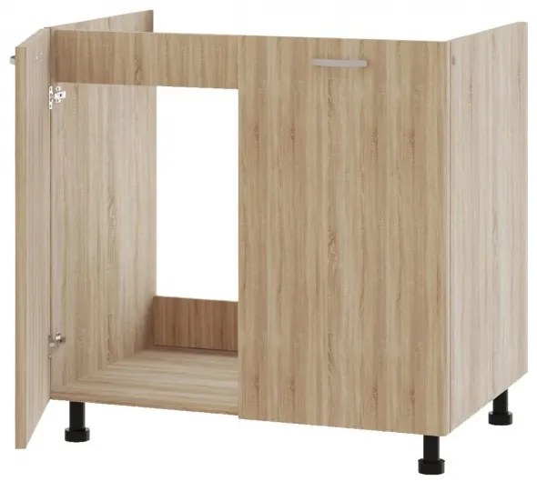 Elba alsó-felső konyhaszekrény szett 80 cm Sonoma színben N