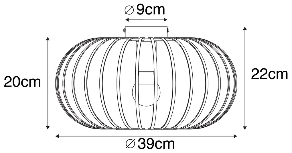 Design mennyezeti lámpa fehér 39 cm - Johanna