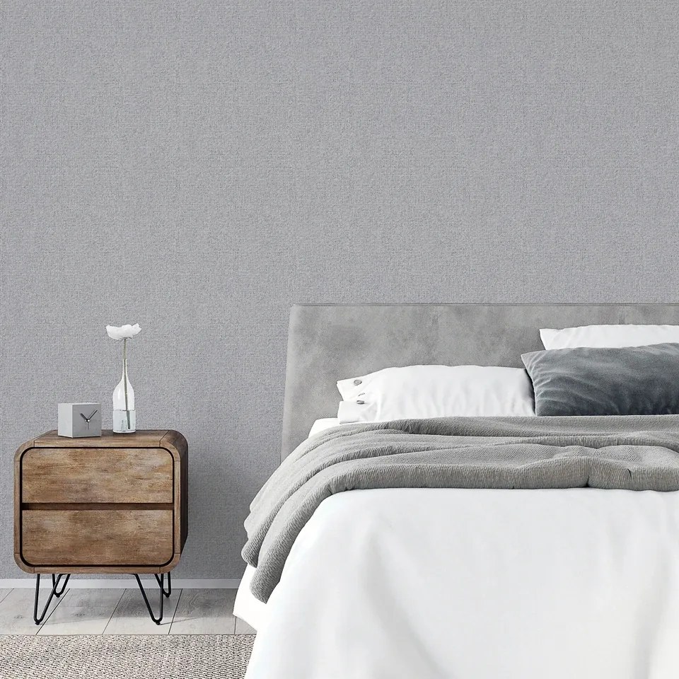 Arthouse Signature 1 Luxury Plain szürke szövet hatású texturált vlies tapéta – 299305