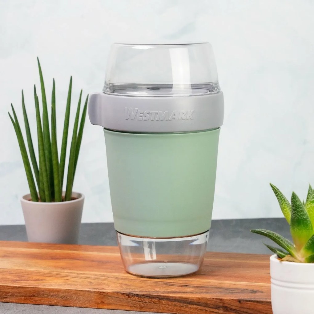 Westmark Háromrészes ételtartó edény, 1150 ml, mentazöld, L