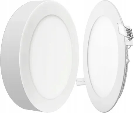 Led panel Falra szerelhető Süllyesztett 2in1 Plafon Mennyezeti Lámpa Kerek 18W 4500K