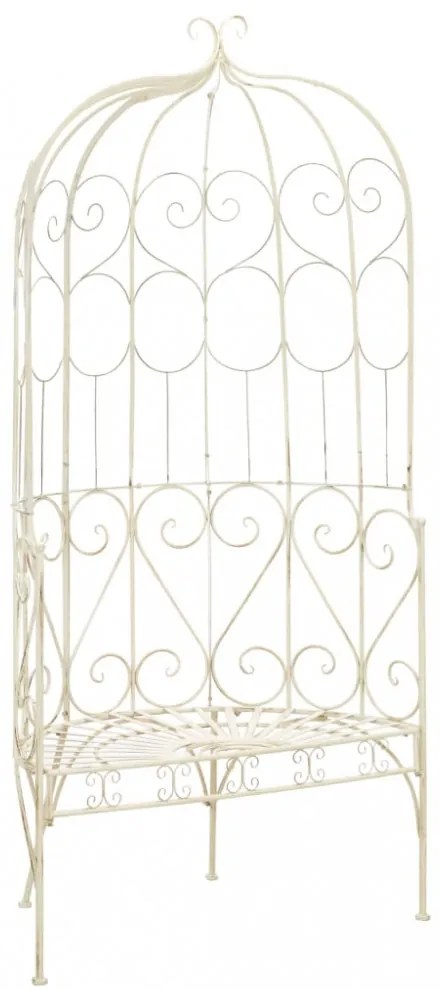 fehér antik vas kerti pad 95 cm