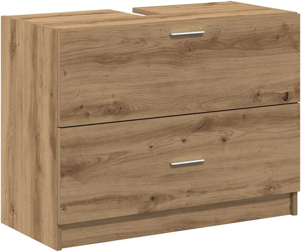 vidaXL Fürdőszoba Székény Artisan tölgy 78 x 37 x 59 cm Faanyag