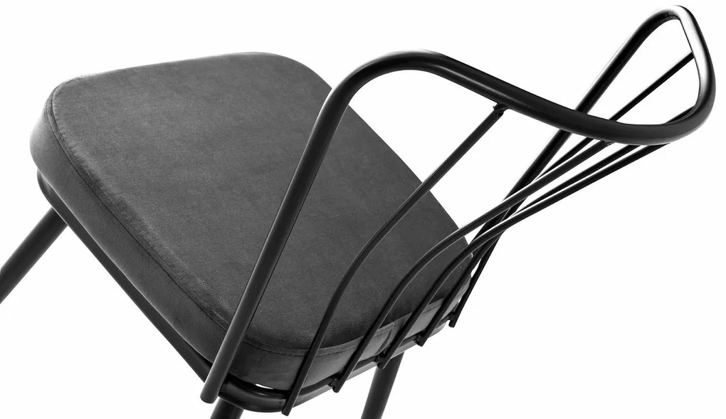 Yildiz Anthracite étkezőszék szett, 4 db, 4 db