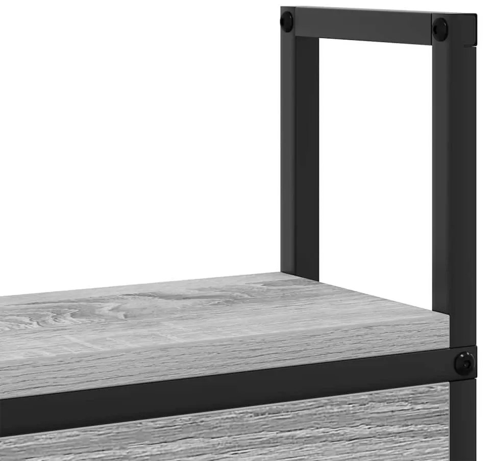 Tárolós Fejtámla Töltő Állomással Szürke sonoma 80 cm Faanyag