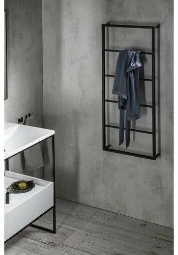 SAPHO Ska501 Ska falra szerelhető törölközőtartó45 x 115 x 10 cm, fekete matt