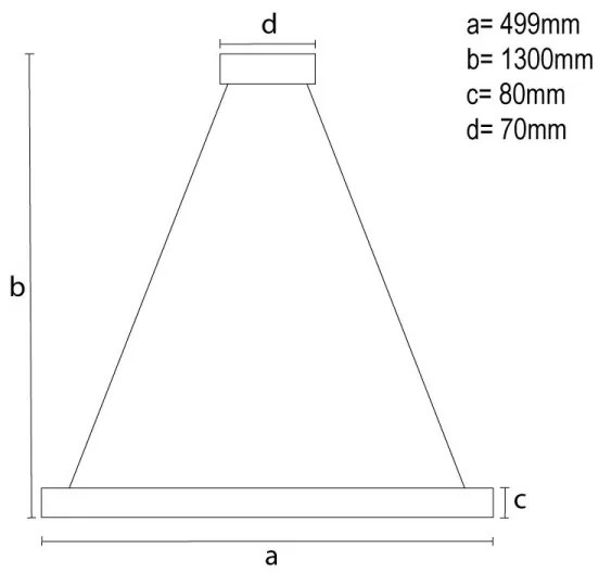 LED állítható fényerejű csillár kábellel LED/80W/230V 3000-6500K fehér + DO