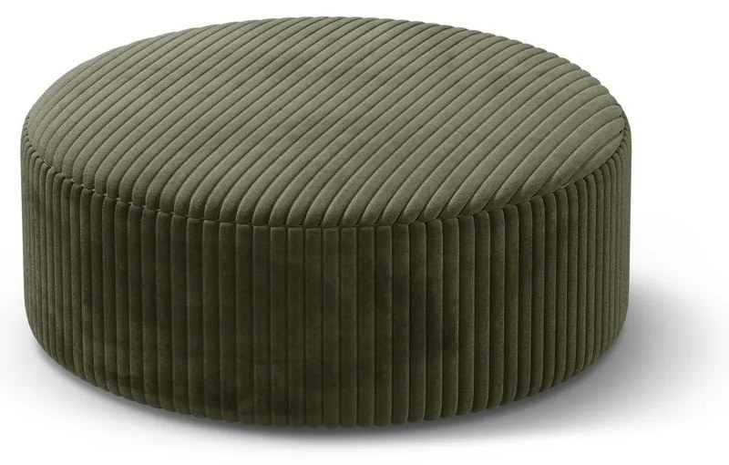 Zöld kordbársony puff Dia – Micadoni