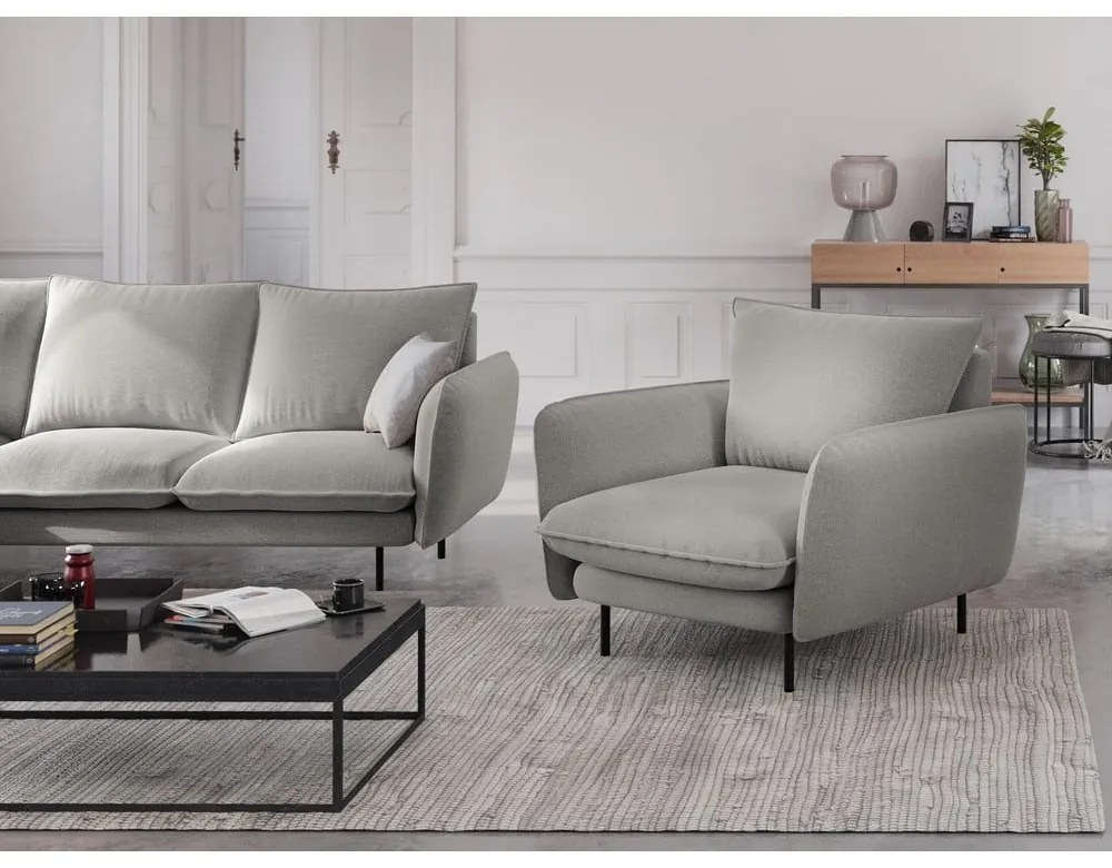 Vienna világosszürke fotel - Cosmopolitan Design