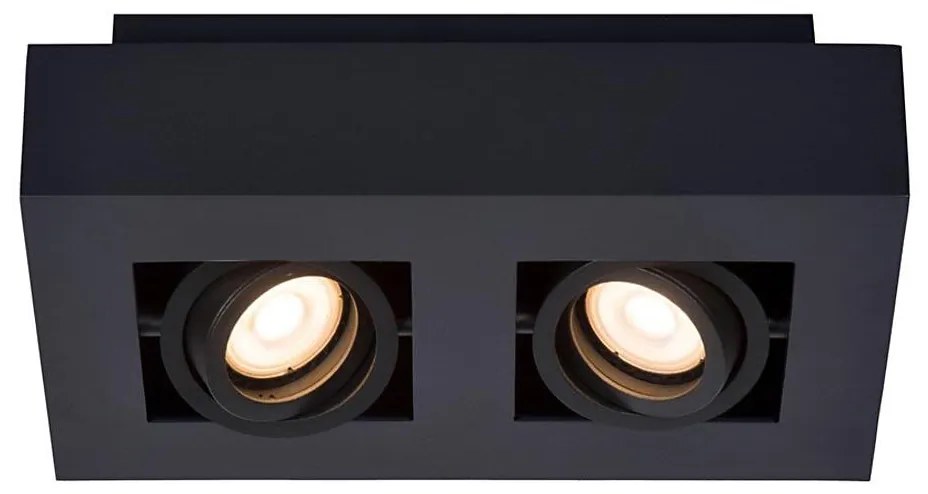 Lucide 09119/11/30 - XIRAX LED spotlámpa 2xGU10/5W/230V fekete