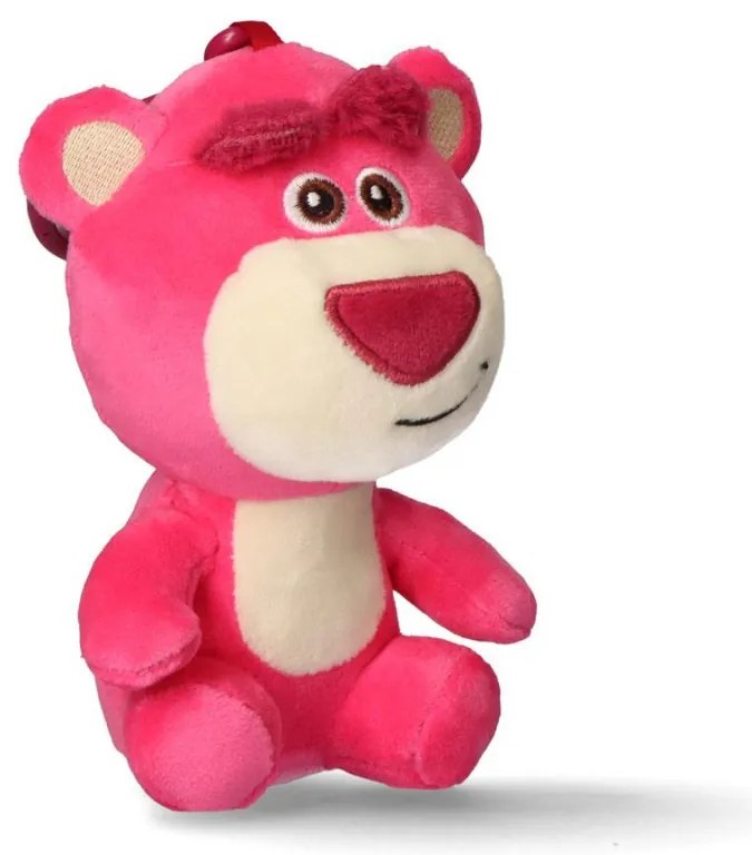 Disney Játékháború Lotso 3D plüss figura akasztóval, táskadísz 13 cm