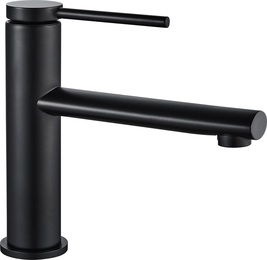 Fürdőszobai csaptelep Rea Oval Low Black