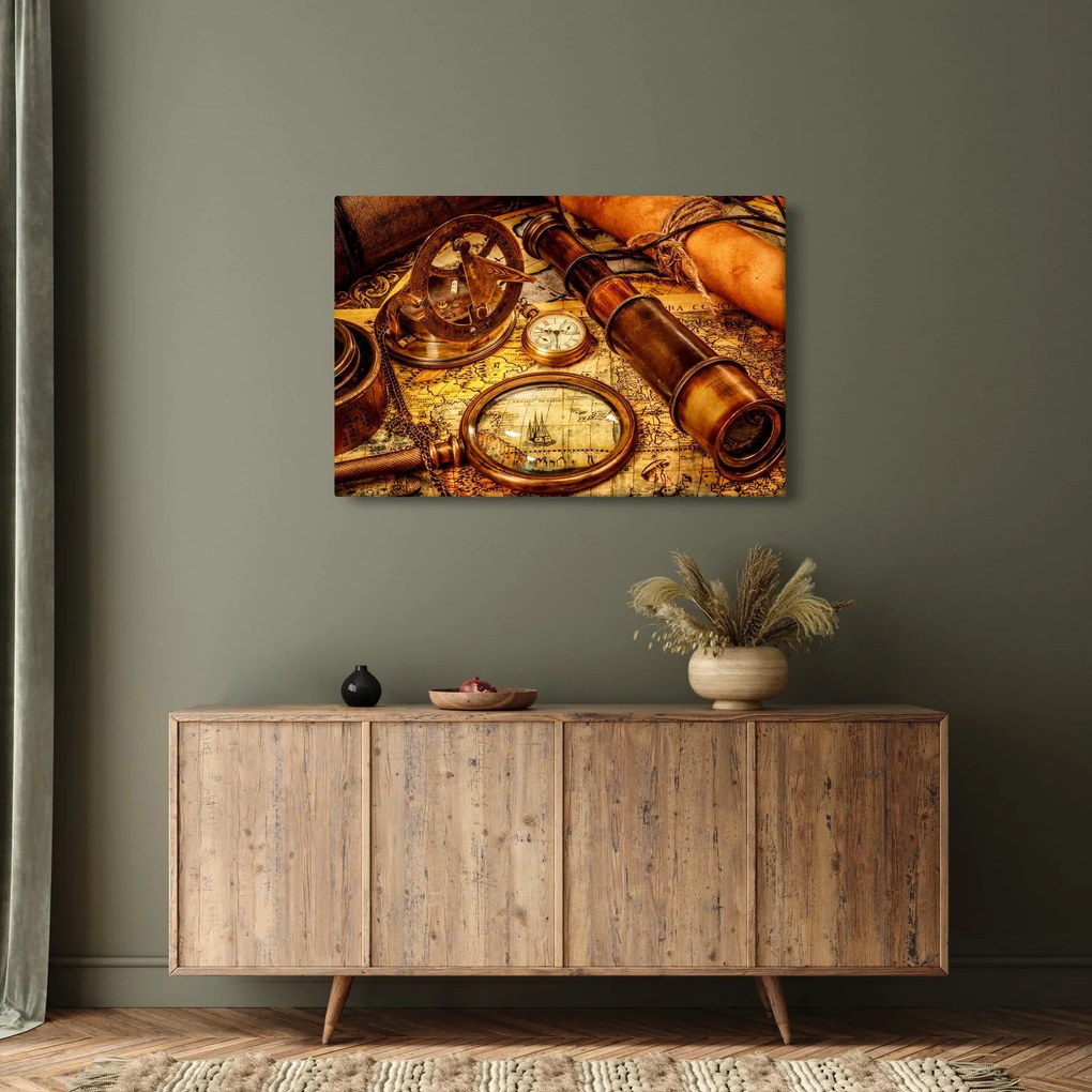 Kép - Tengerészek történelmi segédeszközei (90x60 cm)
