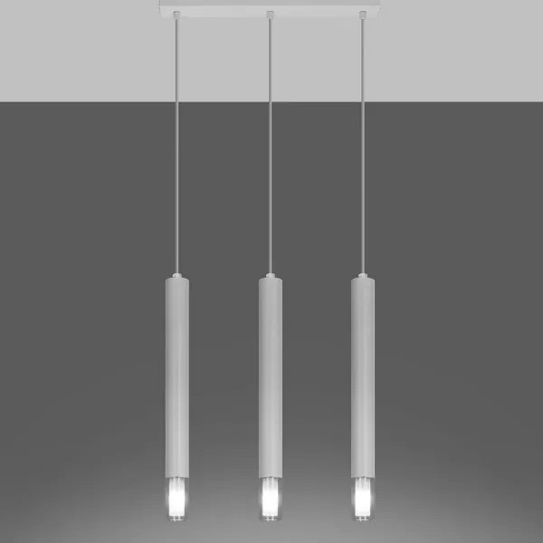 Sollux SL.0959 - Csillár zsinóron VIZIER 3xG9/40W/230V fehér