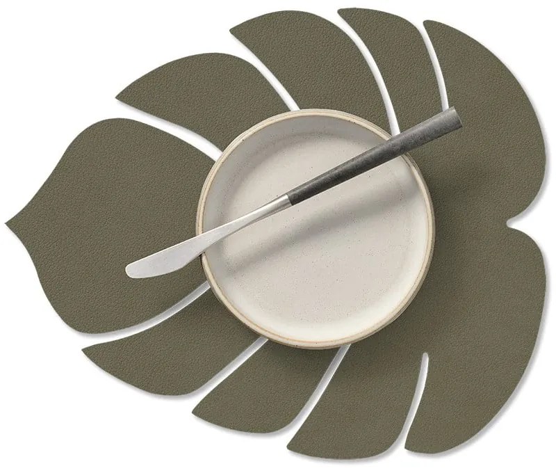 Öko bőr tányéralátét 22x26 cm Monstera Leaf Nupo – LIND DNA