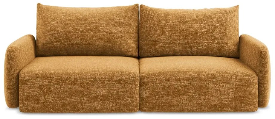 Narancssárga kinyitható-tárolóhelyes kanapé 238 cm Kalena – Makamii