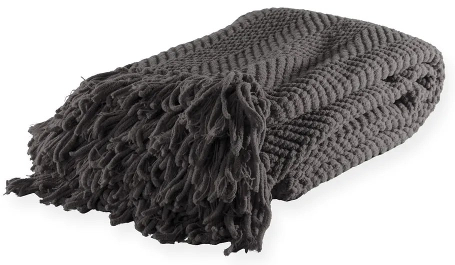 Szürke zsenília takaró 130x170 cm Renee – Tiseco Home Studio