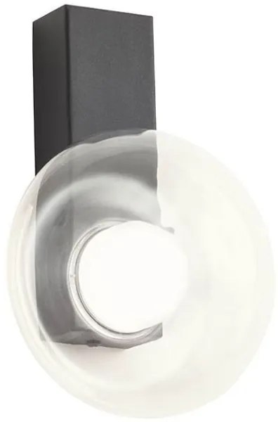 Redo 01-3240 - SINCLAIR LED fali lámpa 6,5W, 230V, CRI 93, IP21, fekete