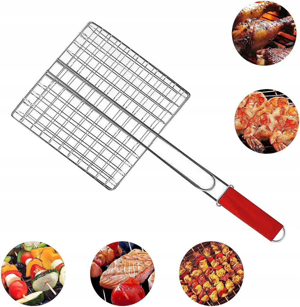 Tadar Bbq kerti tűzrakó grillrács Halakhoz