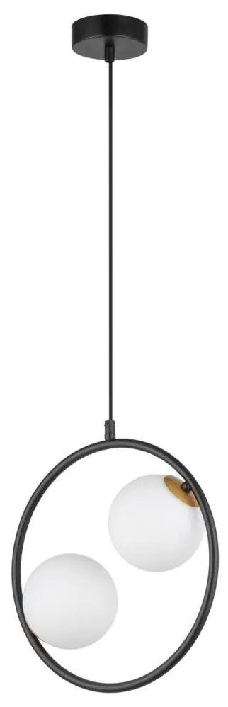 Csillár zsinóron AQUA 2xG9/12W/230V fekete