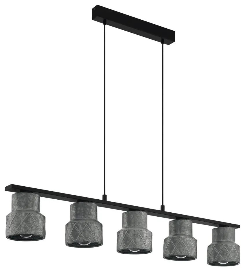 Eglo 39855 - HILCOTT kábelre szerelt függőlámpa, 5x E27/40W/230V