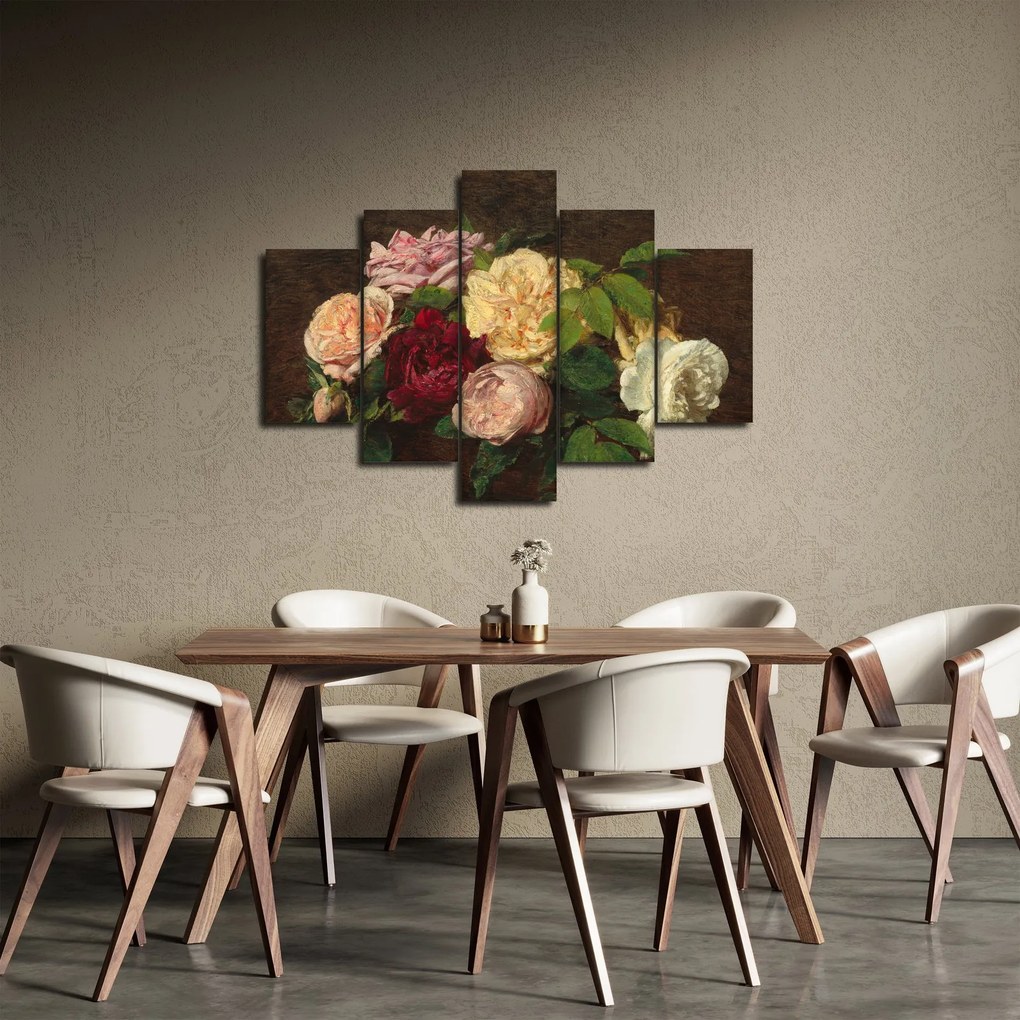 Kép - Henri Fantin-Latour, Roses de Nice on a Table, reprodukciók (150x105 cm)