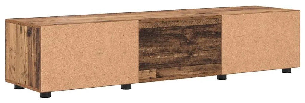 TV szekrény fiókkal polcokkal Régi fa 150 x 39 x 30 cm Faanyag