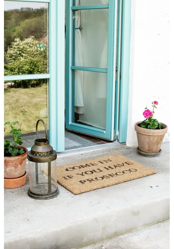 Prosecco természetes kókuszrost lábtörlő, 40 x 60 cm - Artsy Doormats