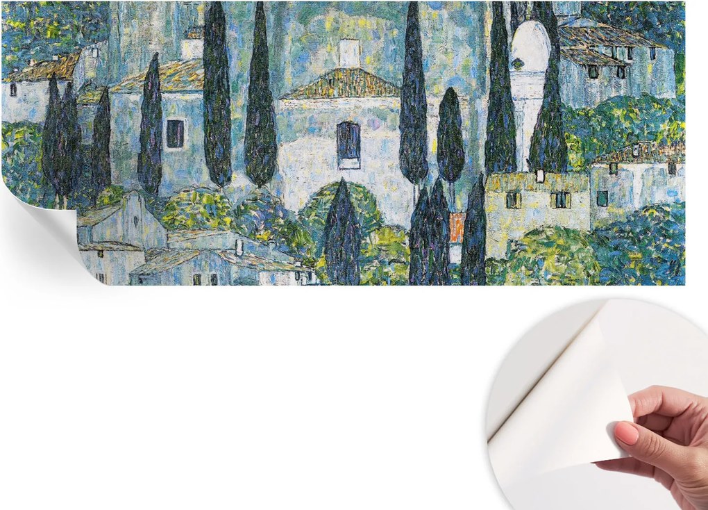 Modern öntapadós fotótapéta Mosható ciprus házak 250x104 cm