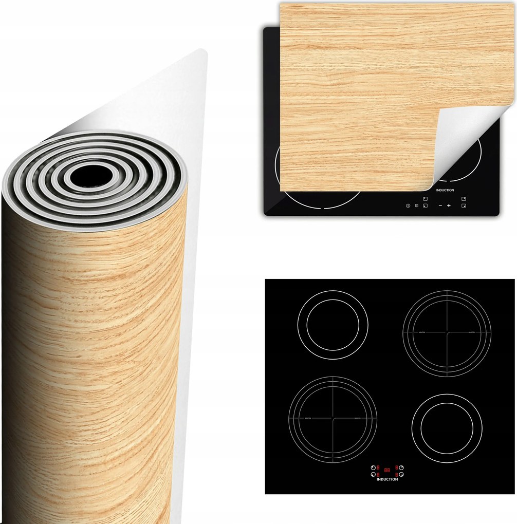 Tűzhelyvédő Szőnyeg Több Helyet Biztosít 60x52 világos fa