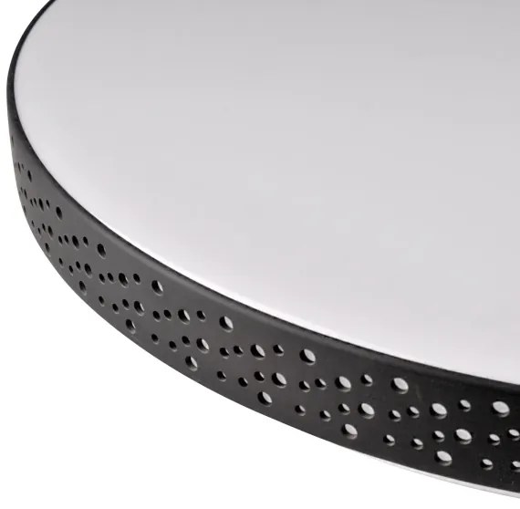 LED Fürdőszobai mennyezeti lámpa MOON LED/18W/230V fekete IP44