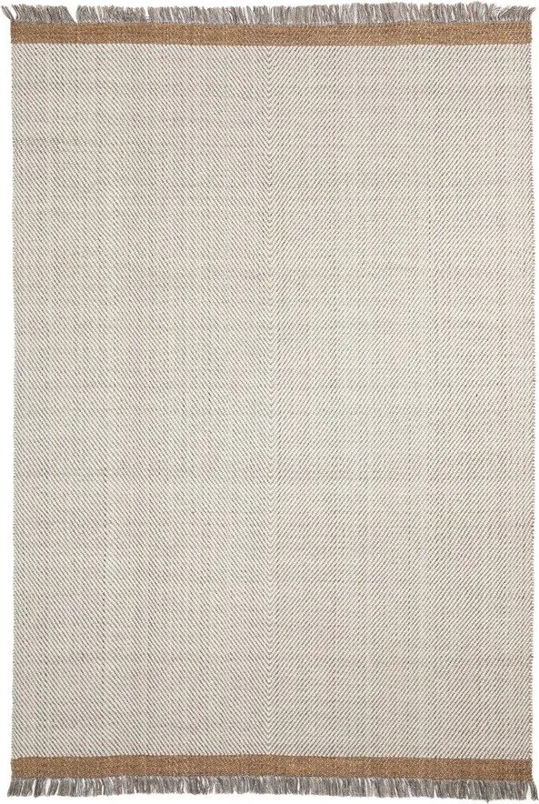 Krémszínű kézi szövésű gyapjú szőnyeg 200x300 cm Brina – Kave Home