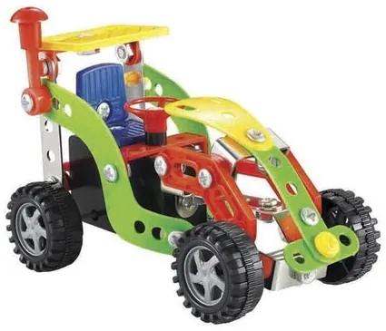 Traktor gyerek építő játék, 12 cm