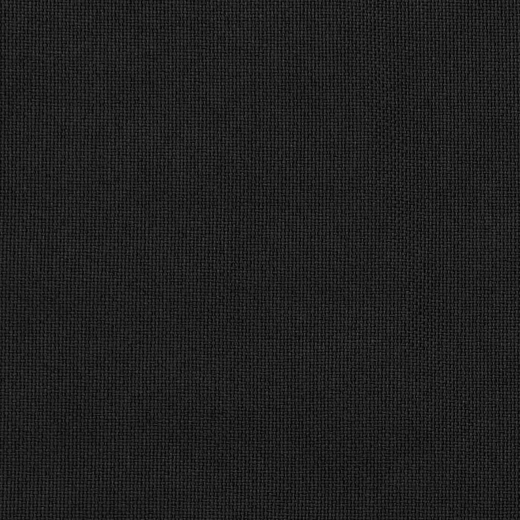 vidaXL 2 db fekete, vászonhatású sötétítőfüggöny fűzőkarikával 140 x 225 cm