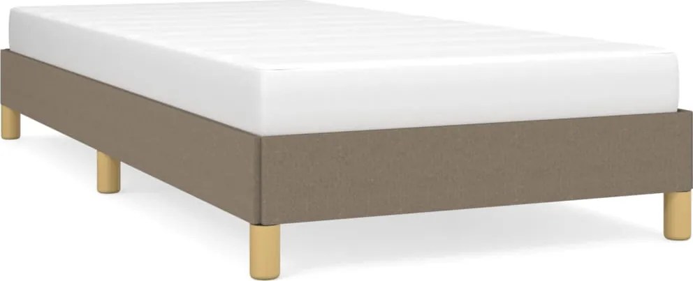 vidaXL tópszínű szövet ágykeret matrac nélkül 100x200 cm