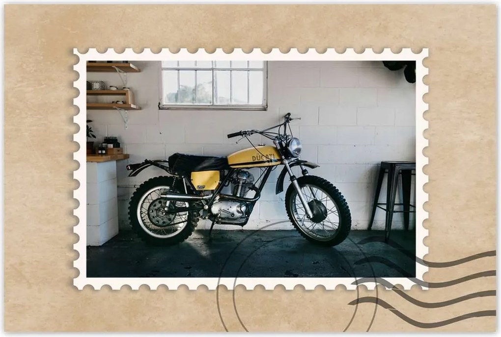 Poszterek 120x80 Ducati Chrome Yellow
