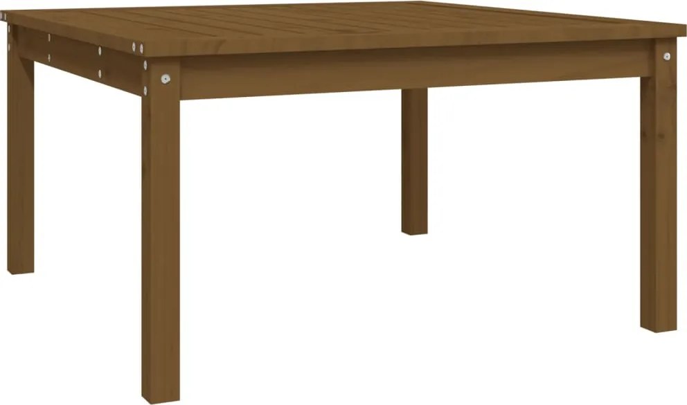 vidaXL mézbarna tömör fenyőfa kerti asztal 82,5x82,5x45 cm