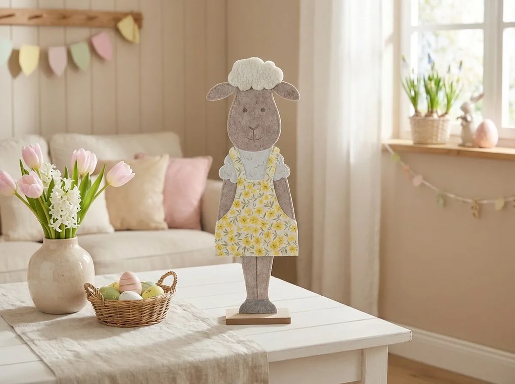 Húsvéti dekoráció FILC BÁRÁNY 50 cm - több színben Termék színe: Zöld