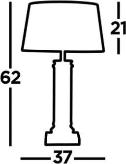 Asztali Lámpa Fekete PEDESTAL SEARCHLIGHT EU5141BK