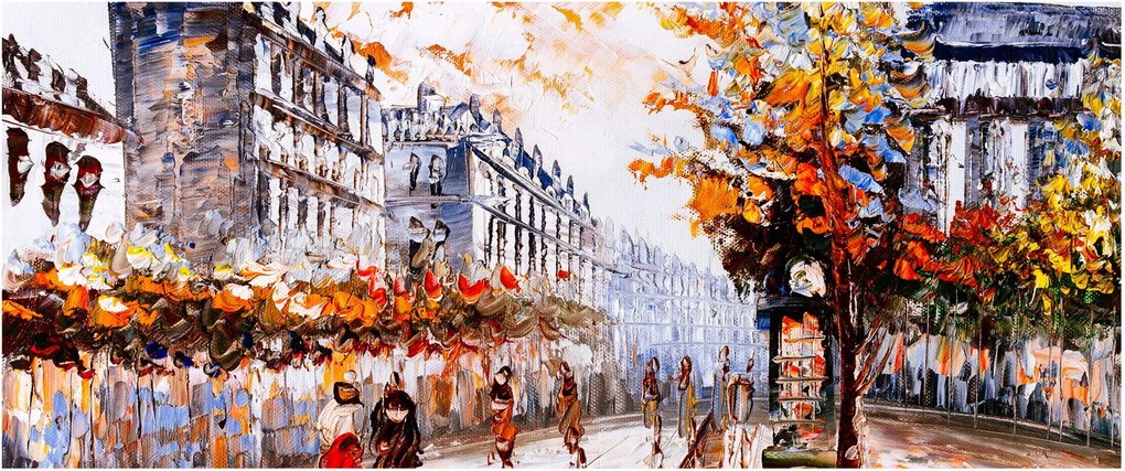 Kép - Városi élet (120x50 cm)
