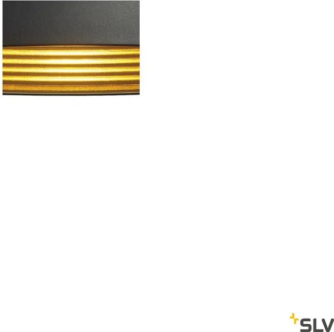 SLV 155930 FORCHINI Modern Függesztett Lámpa Fekete, Arany E27 IP20