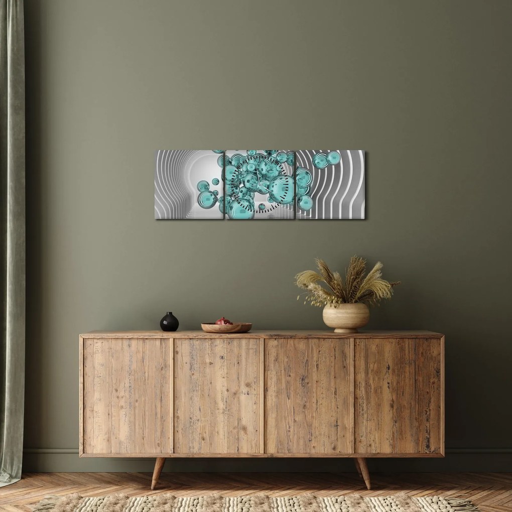 Kép - Buborékok (órával) (90x30 cm)
