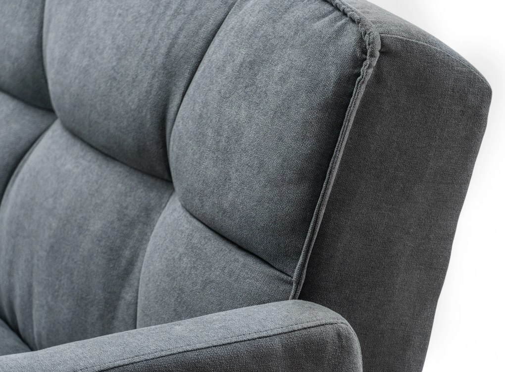 Kitalio háromszemélyes kanapé ágyneműtartóval - szürke