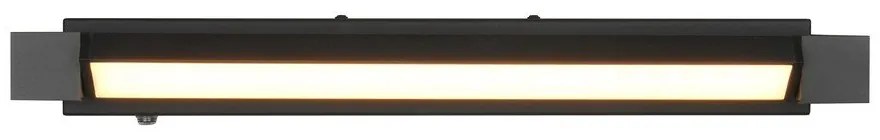 Matt fekete LED fali lámpa Fabrizio – Trio