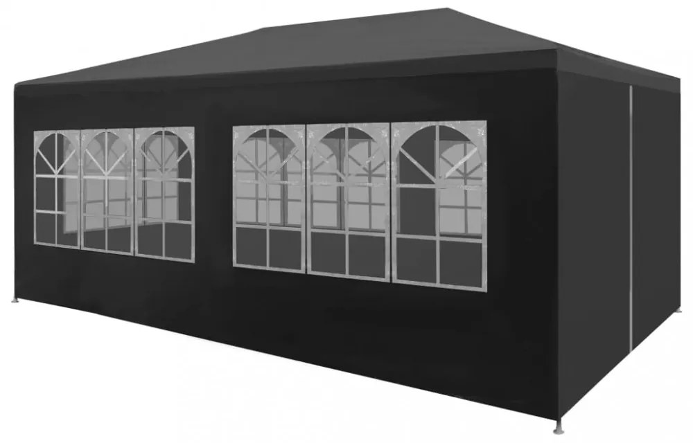 antracitszürke partisátor 3 x 6 m