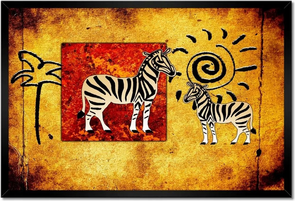 Poszterek keretben 60x40 Zebrák gyűjtése