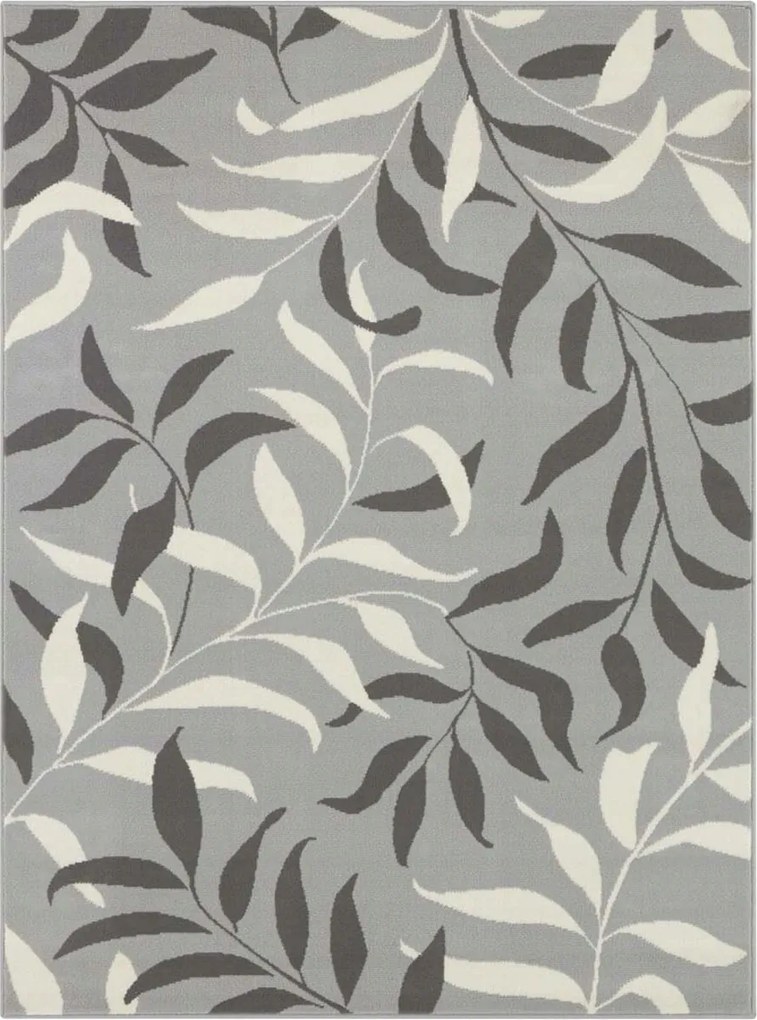 Modern szürke krémszínű nappali szőnyeg puha rövid hajjal 180x260