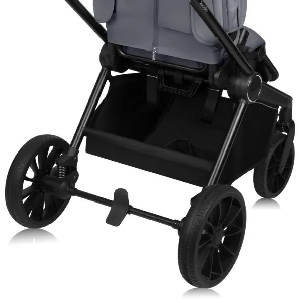 Lionelo - MIKA PLUS 3 az 1-ben kombinált babakocsi, kőszürke